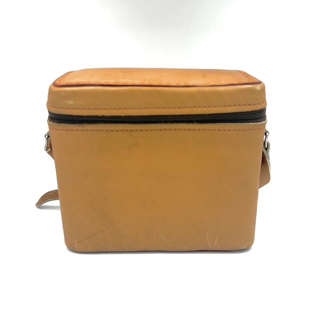 Vintage 1970s USA Leather Camera Case Bag for Compact Rangefinder Film Camera
